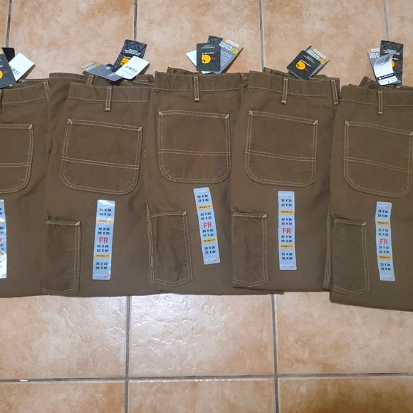 Carhartt Flame Resistant Duck Work Dungaree 33x30 - Picture 3 of 6